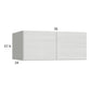 RTA Euro White Grain 36" x 15-1/8" x 24" Wall Cabinet