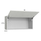 RTA Euro White Grain 36" x 17-5/8" Flip Up Door Wall Cabinet with 1 Finished End Panel
