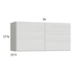 RTA Euro White Grain 36" x 17-5/8" Wall Cabinet with 2 Finished End Panels