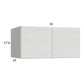 RTA Euro White Grain 36" x 17-5/8" x 24" Wall Cabinet