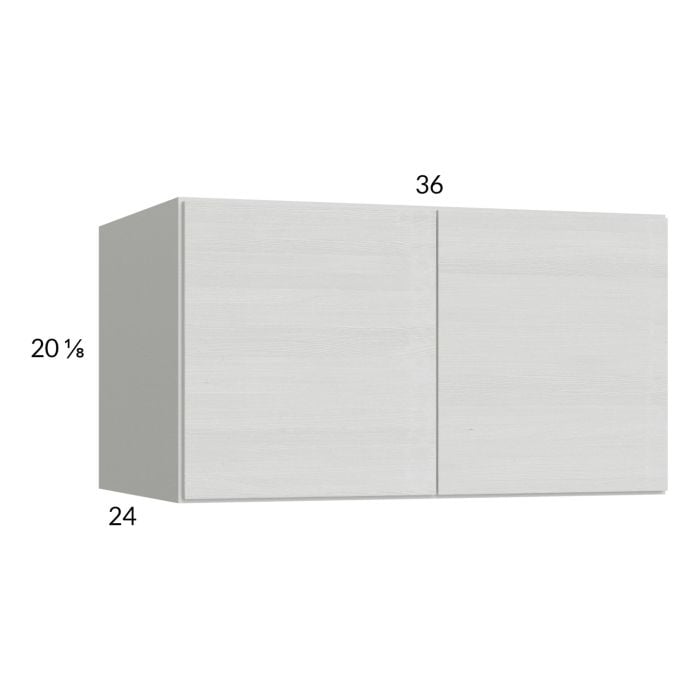 RTA Euro White Grain 36" x 20" x 24" Wall Cabinet