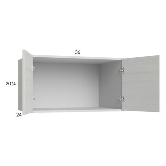 RTA Euro White Grain 36" x 20" x 24" Wall Cabinet