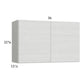 RTA Euro White Grain 36" x 22-5/8" Wall Cabinet with 1 Finished End Panel