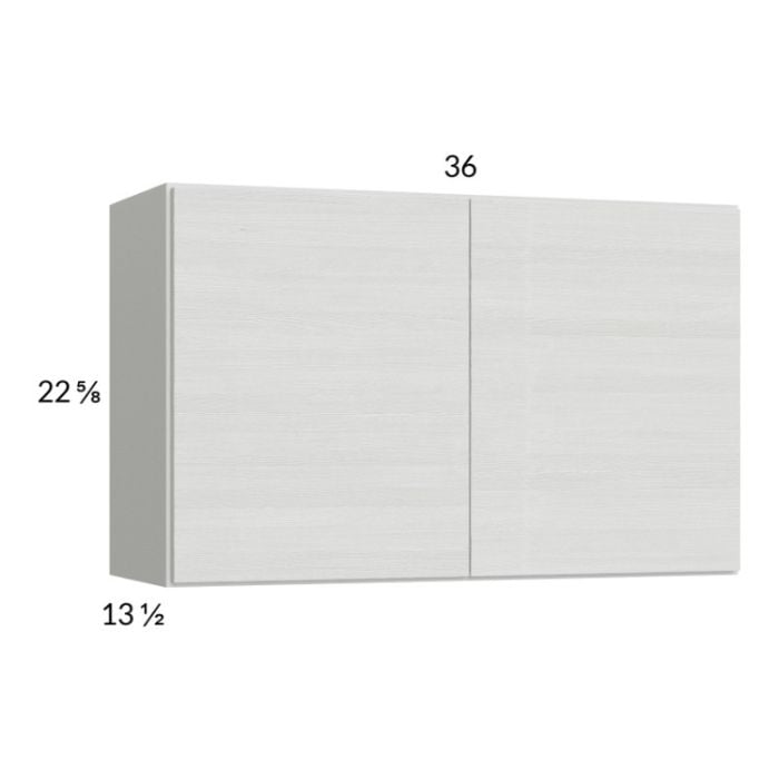 RTA Euro White Grain 36" x 22-5/8" Wall Cabinet with 2 Finished End Panels