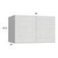 RTA Euro White Grain 36" x 22-5/8" x 24" Wall Cabinet