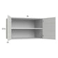 RTA Euro White Grain 36" x 22-5/8" x 24" Wall Cabinet with 1 Finished End Panel