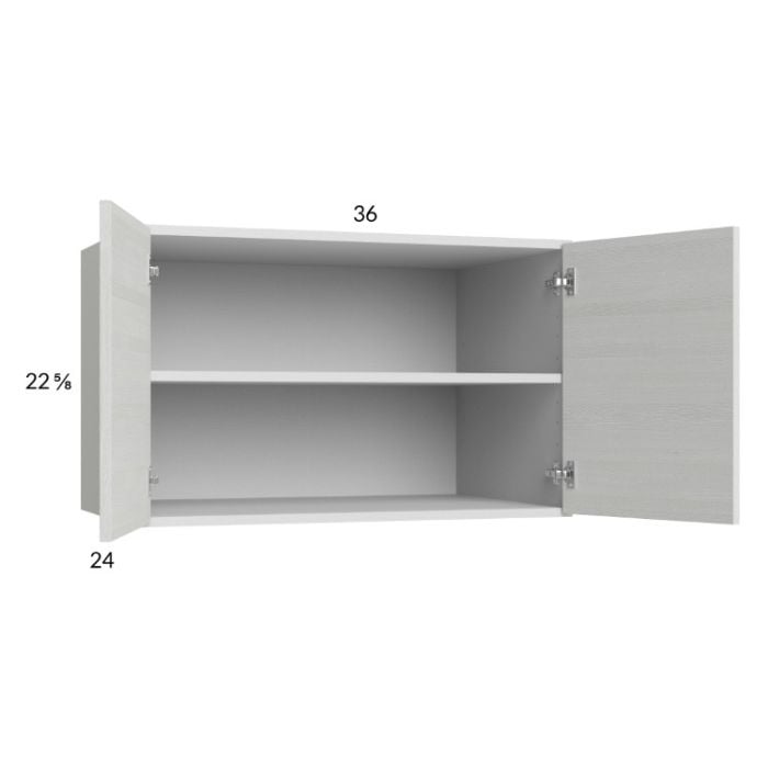 RTA Euro White Grain 36" x 22-5/8" x 24" Wall Cabinet