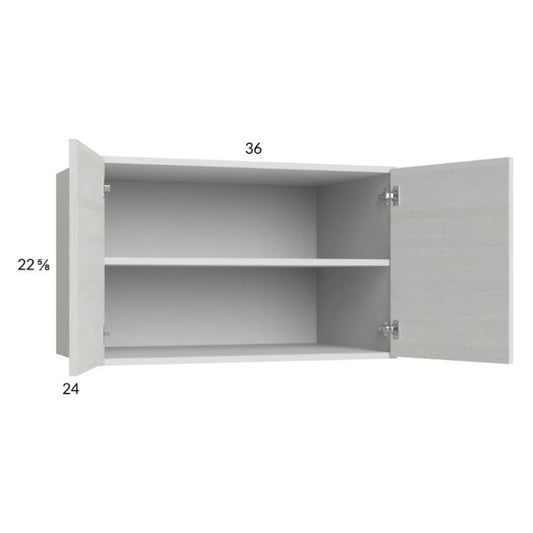 RTA Euro White Grain 36" x 22-5/8" x 24" Wall Cabinet