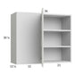 RTA Euro White Grain 36" x 30-1/4" Blind Corner Wall Cabinet with 2 Finished End Panels