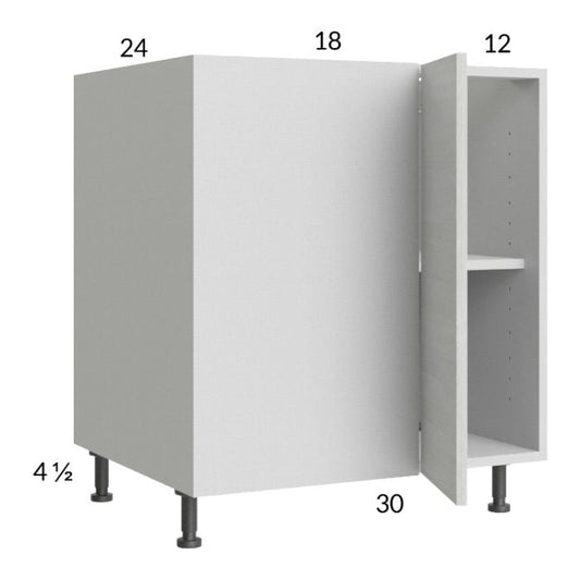 RTA Euro White Grain 37" - 40" Full Height Door Blind Base Corner Cabinet