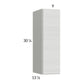 RTA Euro White Grain 9" x 30-1/4" Wall Cabinet