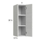 RTA Euro White Grain 9" x 30-1/4" Wall Cabinet