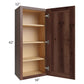 RTA Farmhouse Walnut Shaker 18" x 42" Wall Cabinet