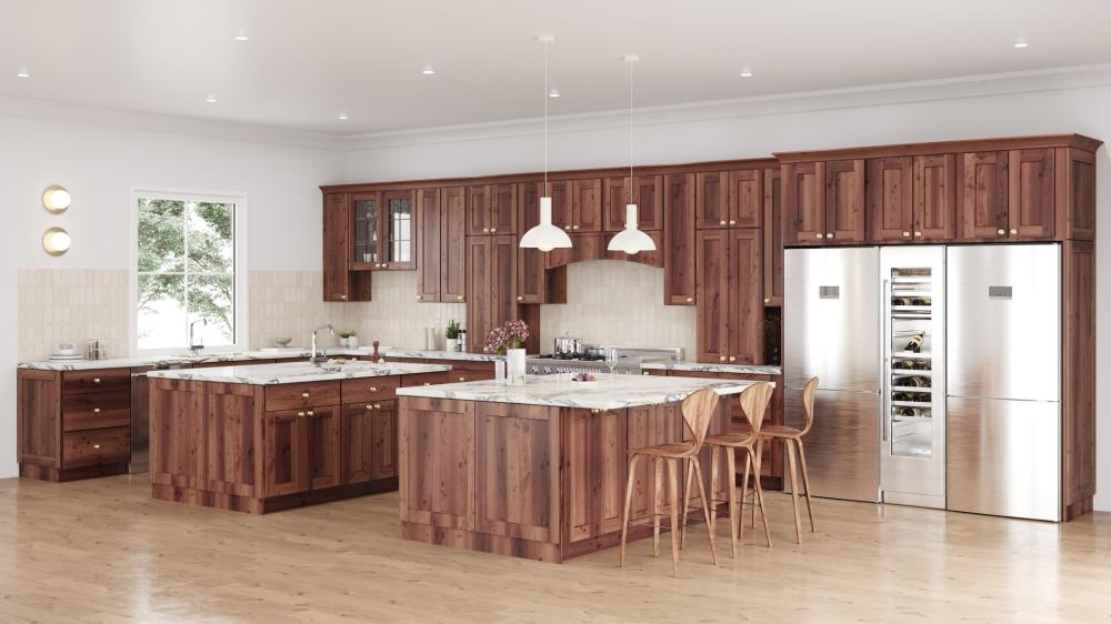 RTA Farmhouse Walnut Shaker 24