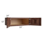 RTA Farmhouse Walnut Shaker 33" x 12" x 24" Wall Cabinet