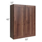 RTA Farmhouse Walnut Shaker 33" x 42" Wall Cabinet
