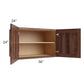 RTA Farmhouse Walnut Shaker 36" x 24" x 24" Wall Cabinet