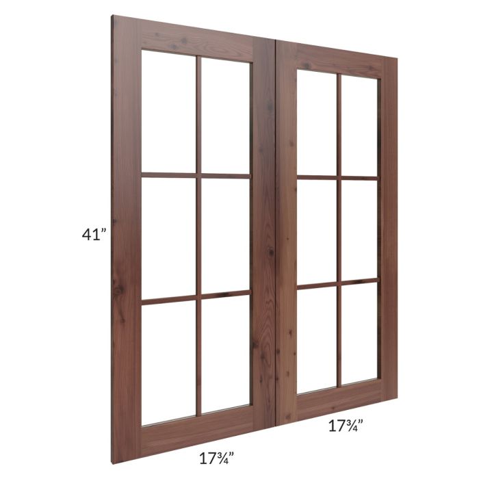 RTA Farmhouse Walnut Shaker 36" x 42" Mullion Door (cabinet not included)