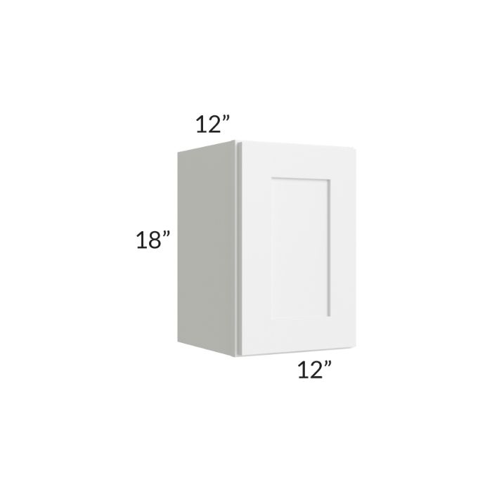 RTA Frosted White Shaker 12" x 18" Wall Cabinet