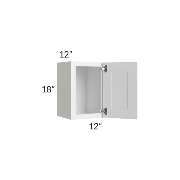 RTA Frosted White Shaker 12" x 18" Wall Cabinet