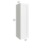 RTA Frosted White Shaker 12" x 42" Wall Cabinet