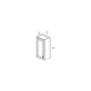 RTA Frosted White Shaker 12" x 42" Wall Cabinet