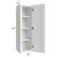 RTA Frosted White Shaker 12" x 42" Wall Cabinet