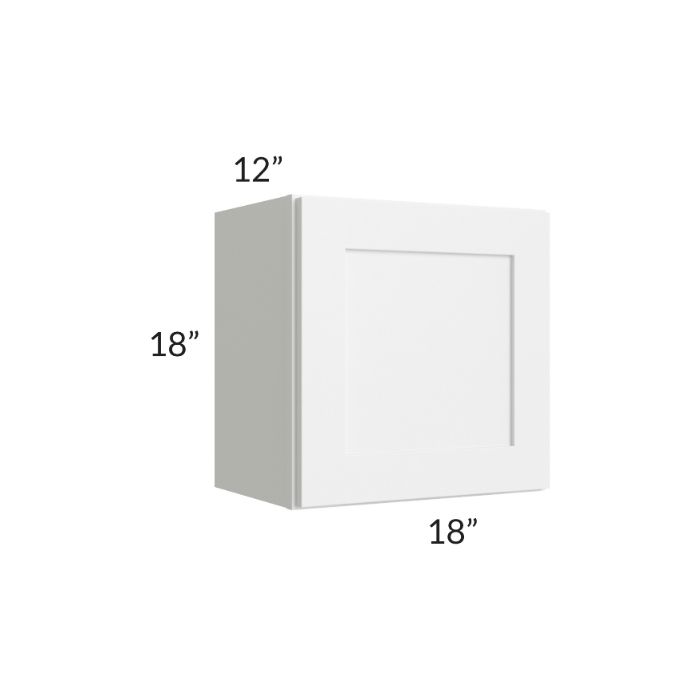 RTA Frosted White Shaker 18" x 18" Wall Cabinet
