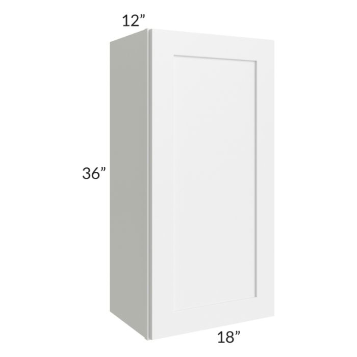 RTA Frosted White Shaker 18" x 36" Wall Cabinet
