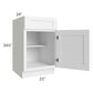 RTA Frosted White Shaker 21" Base Cabinet