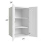 RTA Frosted White Shaker 24" x 42 " x 24" Split Pantry Wall Cabinet