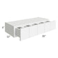 RTA Frosted White Shaker 30" x 6" Spice Drawer Wall Cabinet