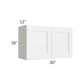 RTA Frosted White Shaker 30"x 18" Wall Cabinet