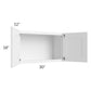 RTA Frosted White Shaker 30"x 18" Wall Cabinet