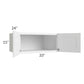 RTA Frosted White Shaker 33" x 15" x 24" Refrigerator Wall Cabinet