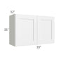 RTA Frosted White Shaker 33" x 21" Wall Cabinet