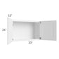 RTA Frosted White Shaker 33" x 21" Wall Cabinet