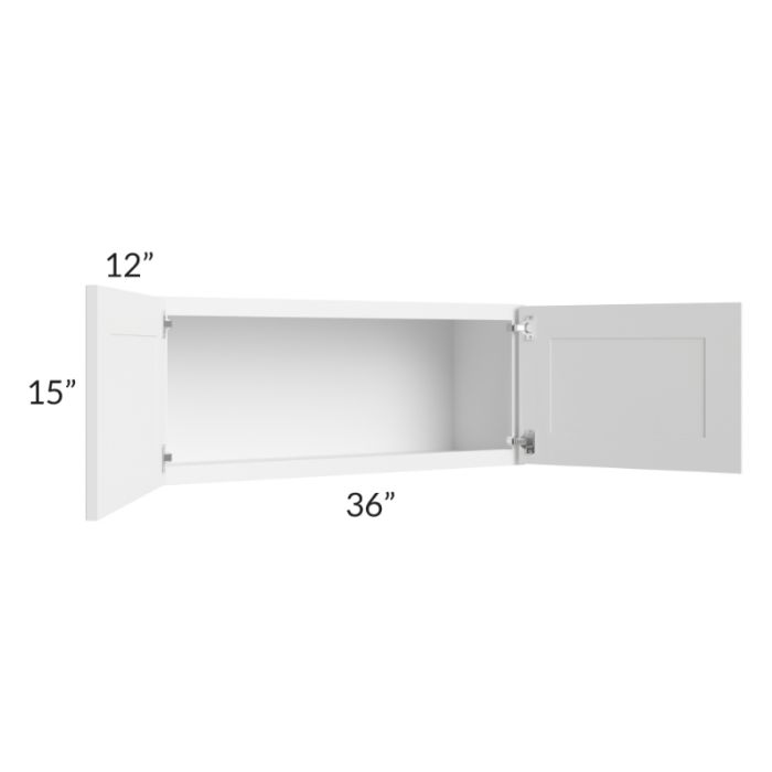RTA Frosted White Shaker 36" x 15" Wall Cabinet
