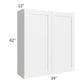 RTA Frosted White Shaker 39" x 42" Wall Cabinet