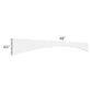 RTA Frosted White Shaker 48" Arched Valance