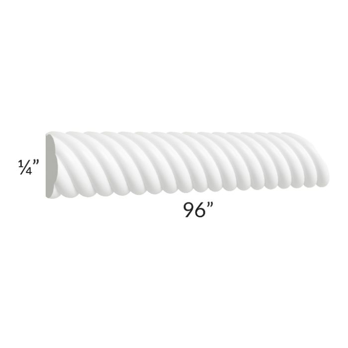 RTA Frosted White Shaker 8' Rope Molding – Kitchen Oasis
