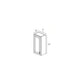 RTA Frosted White Shaker 9" x 42" Wall Cabinet with 1 Decorative End Panel