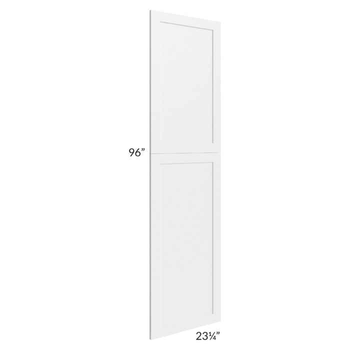 RTA Frosted White Shaker 96" Tall Decorative End Panel