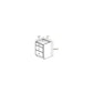 RTA Glazed Praline 12" 3-Drawer Base Cabinet with 1 Decorative End Panel