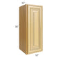 RTA Glazed Praline 12" x 30" Wall Cabinet
