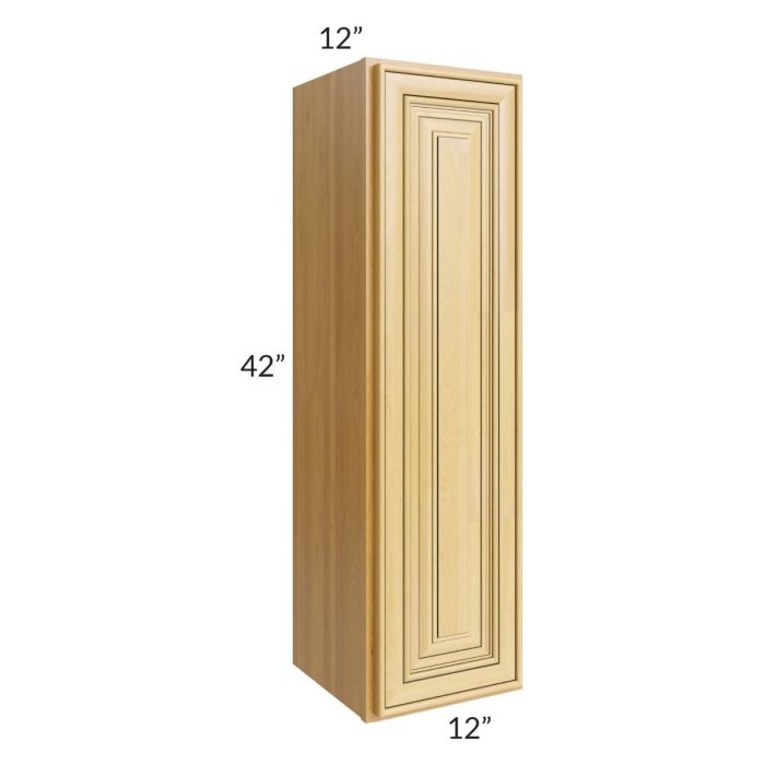 RTA Glazed Praline 12" x 42" Wall Cabinet