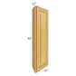 RTA Glazed Praline 12" x 42" Wall End Angle Cabinet