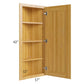 RTA Glazed Praline 12" x 42" Wall End Angle Cabinet