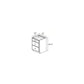 RTA Glazed Praline 15" 3-Drawer Base Cabinet