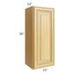 RTA Glazed Praline 15" x 36" Wall Cabinet with 1 Decorative End Panel